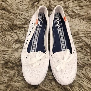 NWOT White keds slip on shoes
